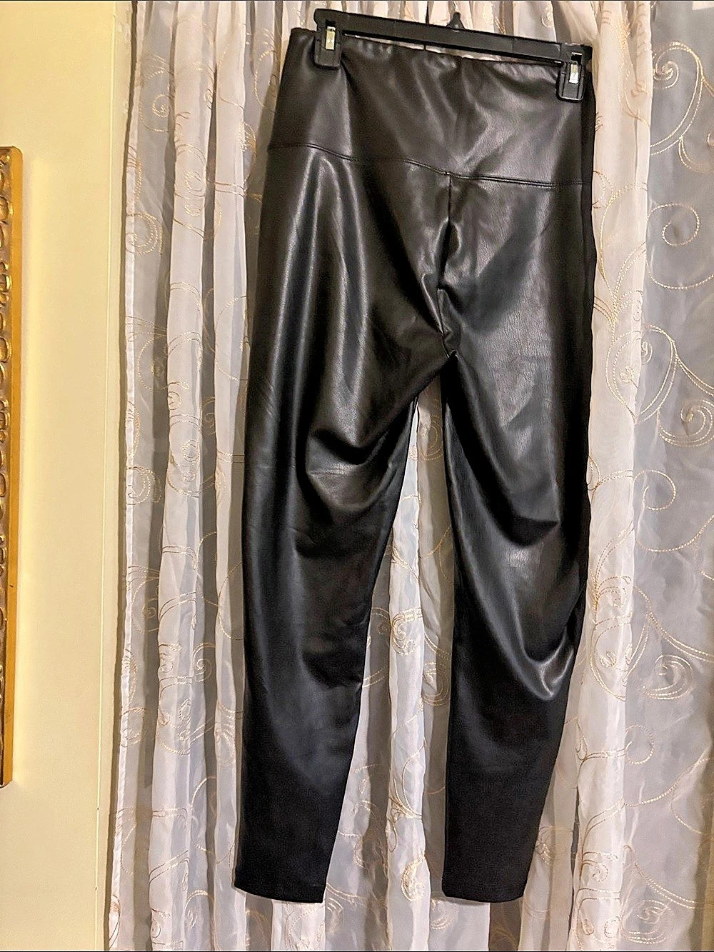 ZENANA Faux Leather High Waist Leggings Black XL